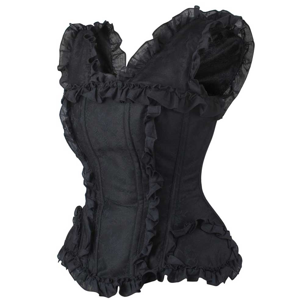 Attitude Corsets - Maida Overbust corset - Black